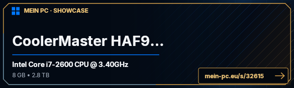 PC-Showcase CoolerMaster HAF912 von xpfreak auf MEIN PC