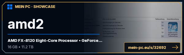 PC-Showcase amd2 von Mokway auf MEIN PC