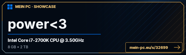 PC-Showcase power<3 von x-laf auf MEIN PC