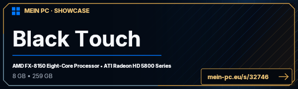 PC-Showcase Black Touch von olaf008 auf MEIN PC