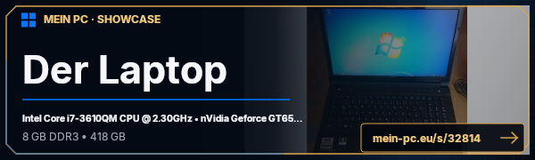 PC-Showcase Der Laptop von holdenfreak auf MEIN PC