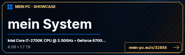 PC-Showcase mein System von spuraas auf MEIN PC
