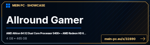 PC-Showcase Allround Gamer von gamerdlx auf MEIN PC
