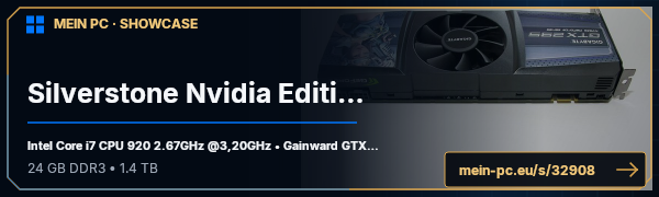 PC-Showcase Silverstone Nvidia Edition von painkiller23 auf MEIN PC