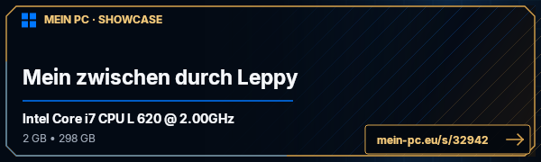 PC-Showcase Mein zwischen durch Leppy von blutsengel auf MEIN PC