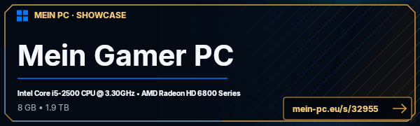 PC-Showcase Mein Gamer PC von patrick8875 auf MEIN PC