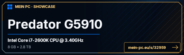 PC-Showcase Predator G5910 von XxNeoNxX auf MEIN PC