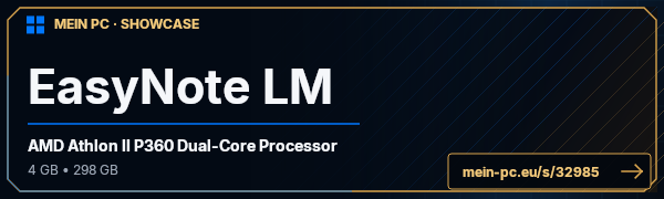 PC-Showcase EasyNote LM von minecraft153278 auf MEIN PC