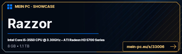 PC-Showcase Razzor von Razz0r auf MEIN PC