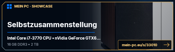 PC-Showcase Selbstzusammenstellung von Peter1991 auf MEIN PC