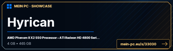 PC-Showcase Hyrican von restgnag auf MEIN PC
