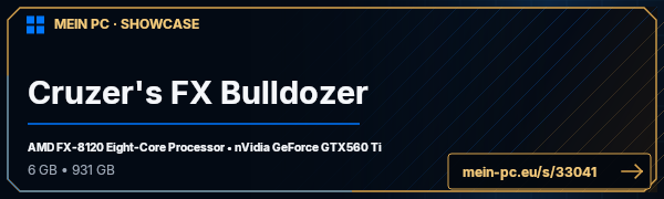 PC-Showcase Cruzer's FX Bulldozer von cruzer0 auf MEIN PC