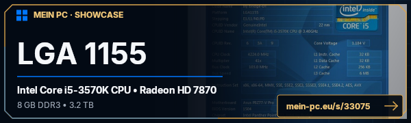 PC-Showcase LGA 1155 von Fir3b4ll auf MEIN PC
