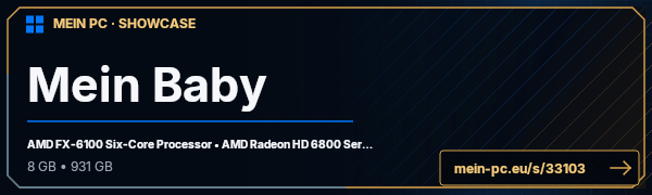 PC-Showcase Mein Baby von arndt65 auf MEIN PC