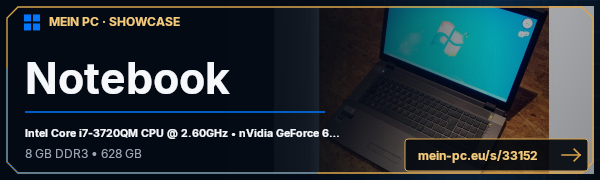 PC-Showcase Notebook von Hoerli auf MEIN PC