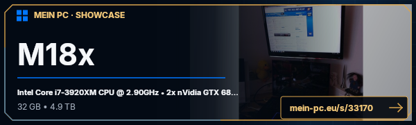 PC-Showcase M18x von kendiman auf MEIN PC