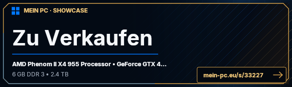 PC-Showcase Zu Verkaufen von Bullet3488 auf MEIN PC