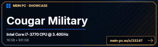 PC-Showcase Cougar Military von Mofi auf MEIN PC