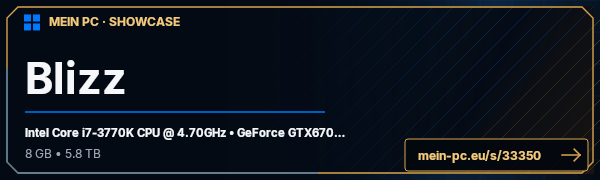 PC-Showcase Blizz von dmxcs33 auf MEIN PC