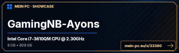 PC-Showcase GamingNB-Ayons von AyonsNB auf MEIN PC