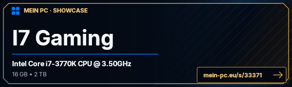 PC-Showcase I7 Gaming von pbmediagroup1 auf MEIN PC