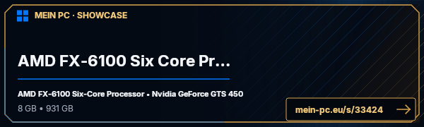 PC-Showcase AMD FX-6100 Six Core Processor von Aimless auf MEIN PC