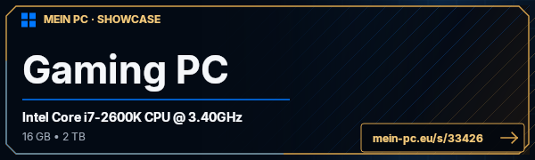 PC-Showcase Gaming PC von 5ky1in3r auf MEIN PC
