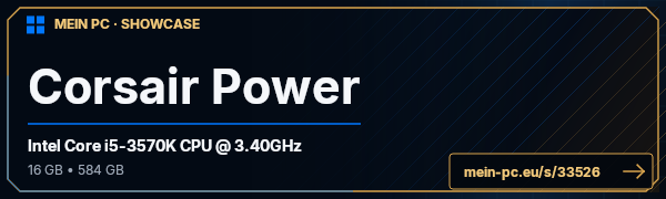 PC-Showcase Corsair Power von Dimkay auf MEIN PC