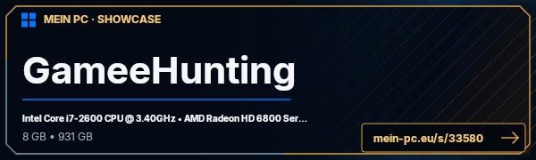 PC-Showcase GameeHunting von BetaXi auf MEIN PC