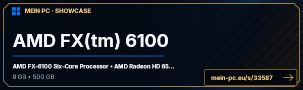 PC-Showcase AMD FX(tm) 6100 von Rico1206 auf MEIN PC