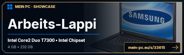 PC-Showcase Arbeits-Lappi von [Teddy] auf MEIN PC