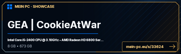 PC-Showcase GEA | CookieAtWar von CookieAtWar auf MEIN PC