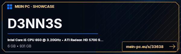 PC-Showcase D3NN3S von D3NN3S auf MEIN PC