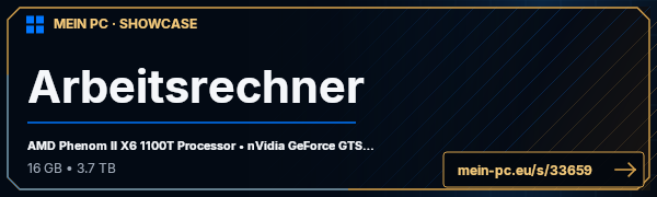 PC-Showcase Arbeitsrechner von Ghostrider2012 auf MEIN PC