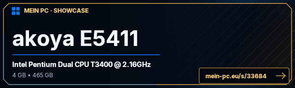 PC-Showcase akoya E5411 von Driver9000 auf MEIN PC