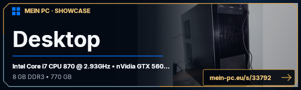 PC-Showcase Desktop von Maxi85 auf MEIN PC
