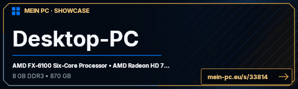 PC-Showcase Desktop-PC von Gogl92 auf MEIN PC