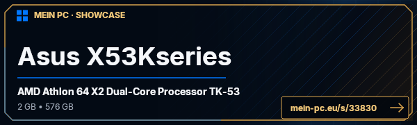 PC-Showcase Asus X53Kseries von yogyneu auf MEIN PC