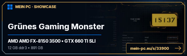 PC-Showcase Grünes Gaming Monster von tobi158 auf MEIN PC