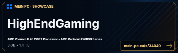 PC-Showcase HighEndGaming von Proracer auf MEIN PC