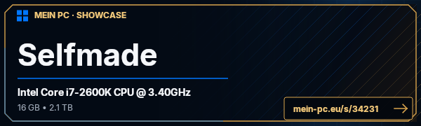 PC-Showcase Selfmade von NeoGenisis88 auf MEIN PC