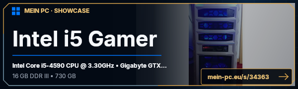 PC-Showcase Intel i5 Gamer  von SC Jack auf MEIN PC