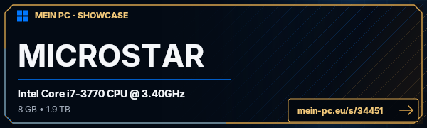 PC-Showcase MICROSTAR von xTechnoStar auf MEIN PC