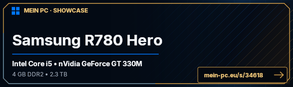 PC-Showcase Samsung R780 Hero von Marc404 auf MEIN PC