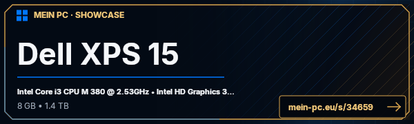 PC-Showcase Dell XPS 15 von Headus auf MEIN PC