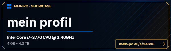 PC-Showcase mein profil von Hakennose auf MEIN PC