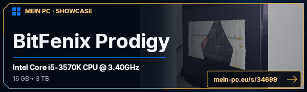PC-Showcase BitFenix Prodigy von ossinator auf MEIN PC
