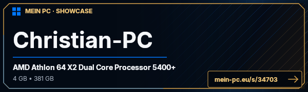 PC-Showcase Christian-PC von TheChr007 auf MEIN PC