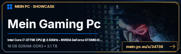 PC-Showcase Mein Gaming Pc von freak66292 auf MEIN PC