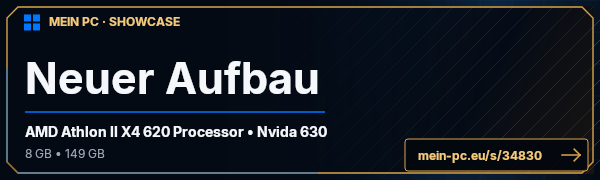 PC-Showcase Neuer Aufbau von Doberman auf MEIN PC